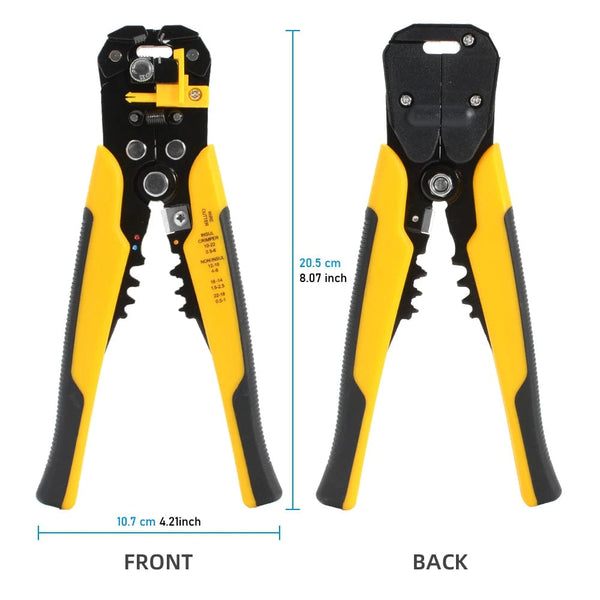Planet Gates Crimper Cable Cutter Adjustable Automatic Wire Stripper Multifunctional Stripping Crimping Pliers Terminal Hand Tool