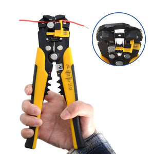 Planet Gates Crimper Cable Cutter Adjustable Automatic Wire Stripper Multifunctional Stripping Crimping Pliers Terminal Hand Tool