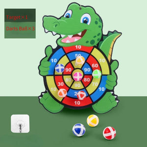 Planet Gates Crocodile 3 balls Montessori Dart Board Target Sports Game Toys For Children 4 To 6 Years Old Outdoor Toy Child Indoor Girls Sticky Ball Boys Gift