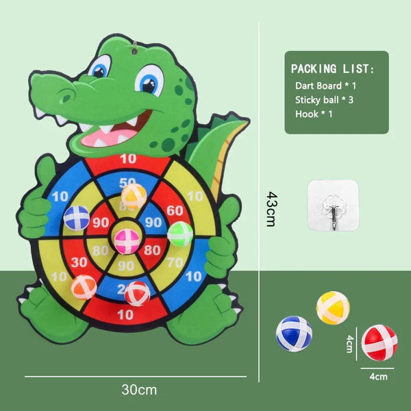 Planet Gates Crocodile Montessori Throw Sport Shooting Target Sticky Ball Dartboard Basketball Board Games Educational Children Indoor Outdoor Game Toy