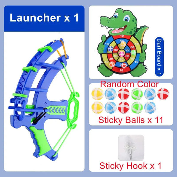 Planet Gates Crocodile x 11 Balls Montessori Throw Sport Shooting Target Sticky Ball Dartboard Basketball Board Games Educational Children Indoor Outdoor Game Toy