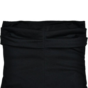 Planet Gates Cryptographic Off Shoulder Elegant High Rise Split Maxi Dress Club Outfits for Women Sexy Strapless Evening Dresses Ruched Gown