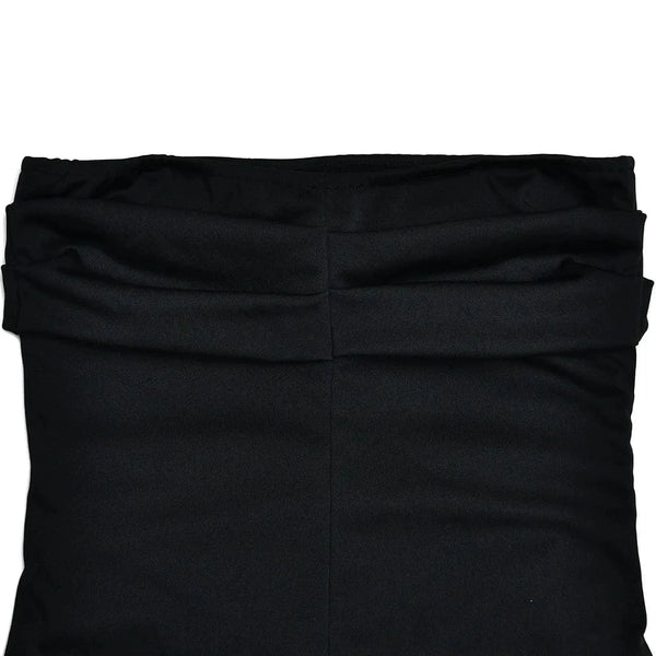 Planet Gates Cryptographic Off Shoulder Elegant High Rise Split Maxi Dress Club Outfits for Women Sexy Strapless Evening Dresses Ruched Gown