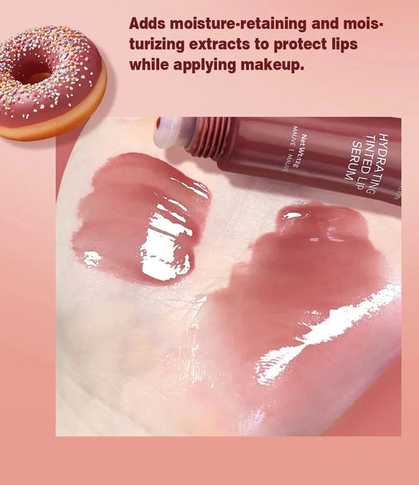 Planet Gates Crystal Dark Brown Mirror Water Lip Gloss Nude Lip Glaze Transparent Glass Oil Waterproof Liquid Lipstick Clear Tint Makeup