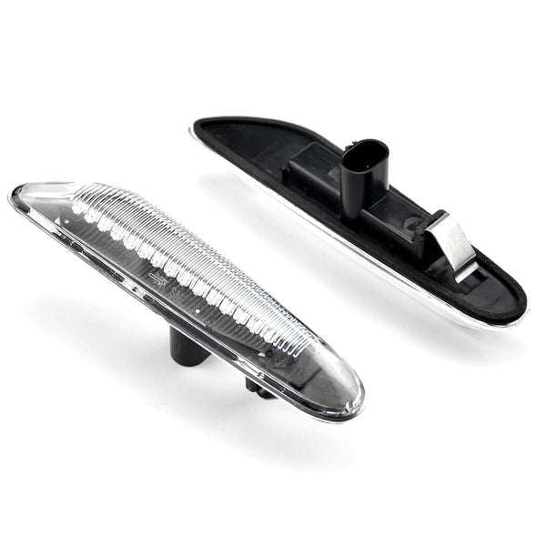 Planet Gates Crystal white 2 2 pieces Led Dynamic Side Marker Turn Signal Light Indicator Blinker Lamp Signal Lamp For BMW E90 E91 E92 E93 E60 E87 E82 E46