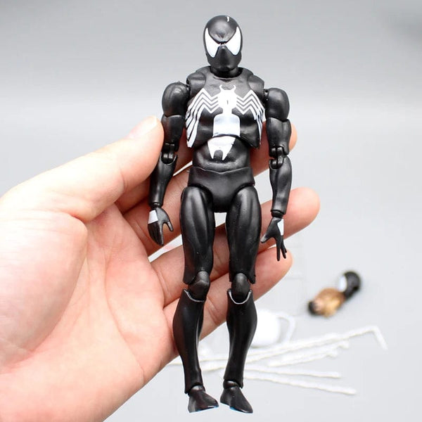 Planet Gates CT Black Spider-Man Action Figures Venom Spiderman Comic Version Mafex 147 Anime Figurine Statue Collection Model Decor Gift Toy