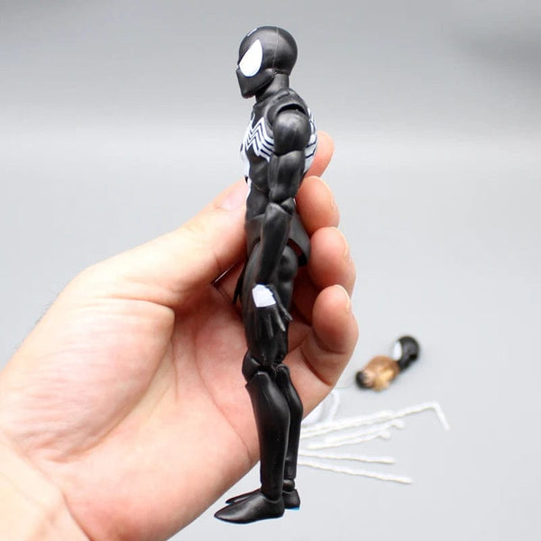 Planet Gates CT Black Spider-Man Action Figures Venom Spiderman Comic Version Mafex 147 Anime Figurine Statue Collection Model Decor Gift Toy