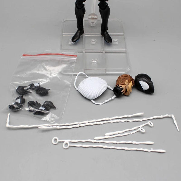 Planet Gates CT Black Spider-Man Action Figures Venom Spiderman Comic Version Mafex 147 Anime Figurine Statue Collection Model Decor Gift Toy