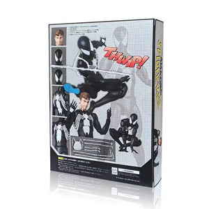 Planet Gates CT Black Spider-Man Action Figures Venom Spiderman Comic Version Mafex 147 Anime Figurine Statue Collection Model Decor Gift Toy