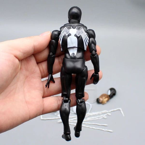 Planet Gates CT Black Spider-Man Action Figures Venom Spiderman Comic Version Mafex 147 Anime Figurine Statue Collection Model Decor Gift Toy