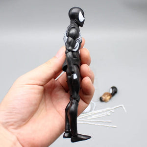 Planet Gates CT Black Spider-Man Action Figures Venom Spiderman Comic Version Mafex 147 Anime Figurine Statue Collection Model Decor Gift Toy