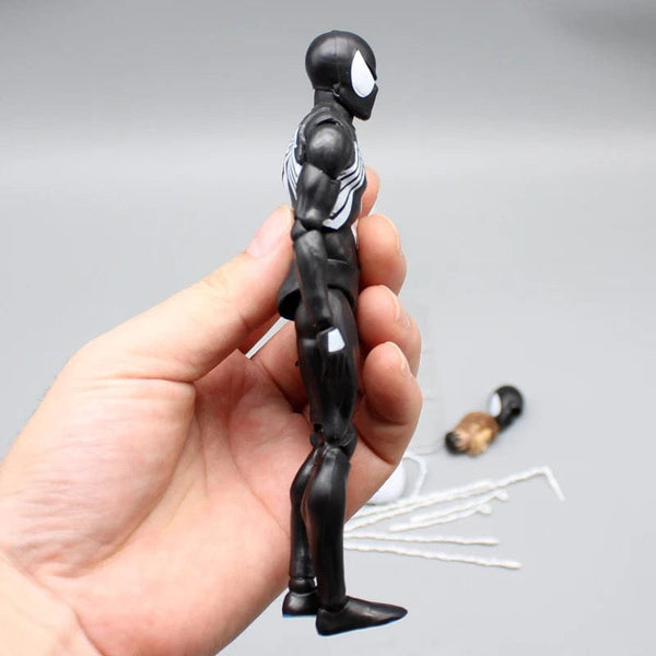 Planet Gates CT Black Spider-Man Action Figures Venom Spiderman Comic Version Mafex 147 Anime Figurine Statue Collection Model Decor Gift Toy