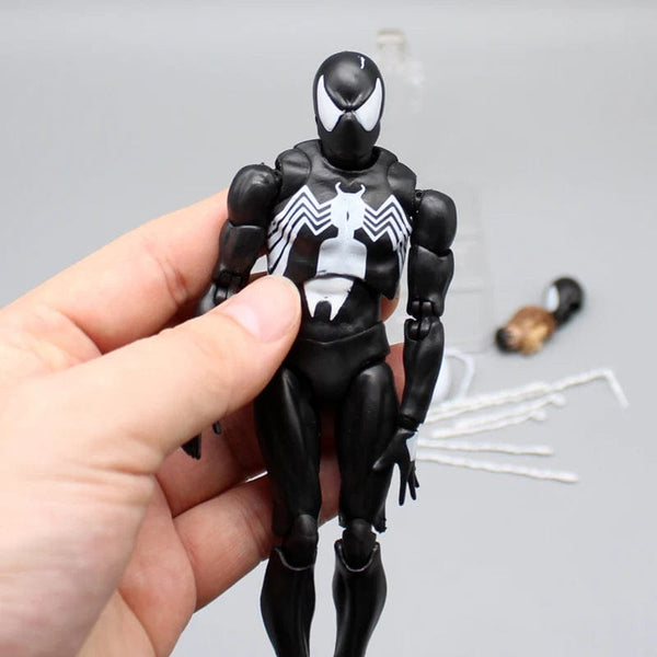 Planet Gates CT Black Spider-Man Action Figures Venom Spiderman Comic Version Mafex 147 Anime Figurine Statue Collection Model Decor Gift Toy