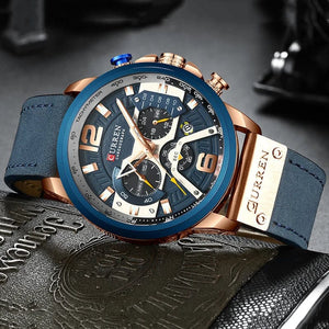 Planet Gates CURREN Luxury Brand Men Analog Leather Sports Watches Men's Army Military Watch Male Date Quartz Clock Relogio Masculino 2021