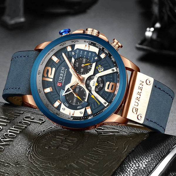Planet Gates CURREN Luxury Brand Men Analog Leather Sports Watches Men's Army Military Watch Male Date Quartz Clock Relogio Masculino 2021