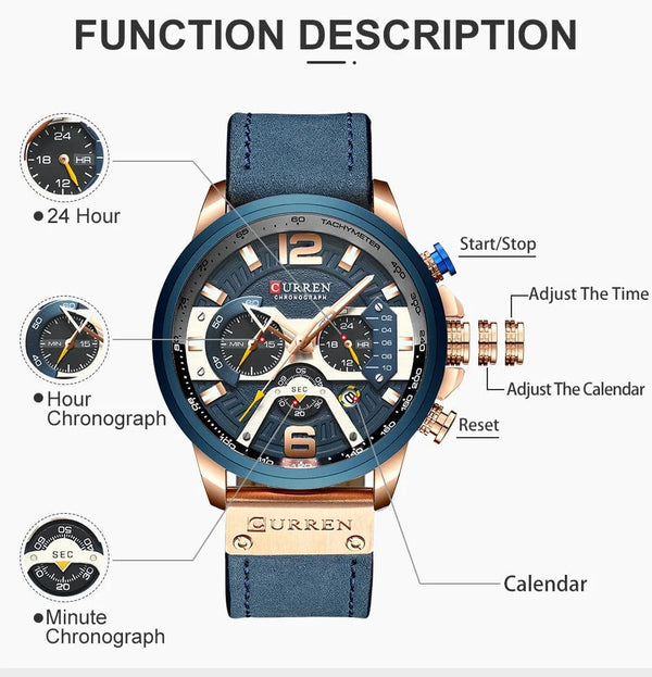 Planet Gates CURREN Luxury Brand Men Analog Leather Sports Watches Men's Army Military Watch Male Date Quartz Clock Relogio Masculino 2021