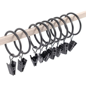 Planet Gates Curtain Hooks Hanging Clips Metal Clip Rustproof Curtain Rods holders Hangers Split Curtain Rings Buckles Eyelets Grommet Hook