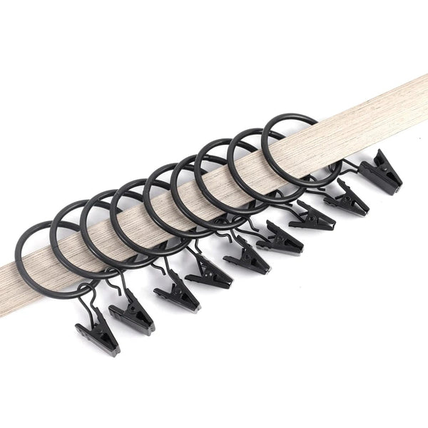 Planet Gates Curtain Hooks Hanging Clips Metal Clip Rustproof Curtain Rods holders Hangers Split Curtain Rings Buckles Eyelets Grommet Hook