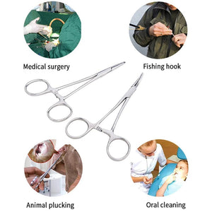 Planet Gates Curved Mouth / 18cm Hand Tool 12.5 16 18cm Hemostatic Forceps Pet Hair Clamp Fishing Locking Pliers Epilation Tools Curved/Straight Tip Cutter Tool