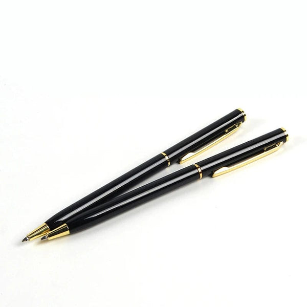 Planet Gates Custom Golden Text Ballpoint Pen Personalized Gift For School Office Logo Teacher Stationery Store Luxury Korean Product Writing