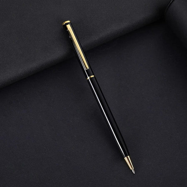 Planet Gates Custom Golden Text Ballpoint Pen Personalized Gift For School Office Logo Teacher Stationery Store Luxury Korean Product Writing