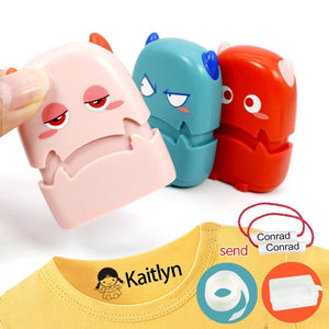 Planet Gates Custom-Made Baby Name Stamp DIY For Children Name Seal Student Clothes Chapter Not Easy To Fade Security Name Stamp Sticker