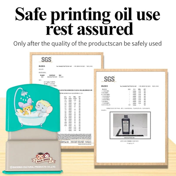 Planet Gates Custom-Made Baby Name Stamp DIY For Children Name Seal Student Clothes Chapter Not Easy To Fade Security Name Stamp Sticker