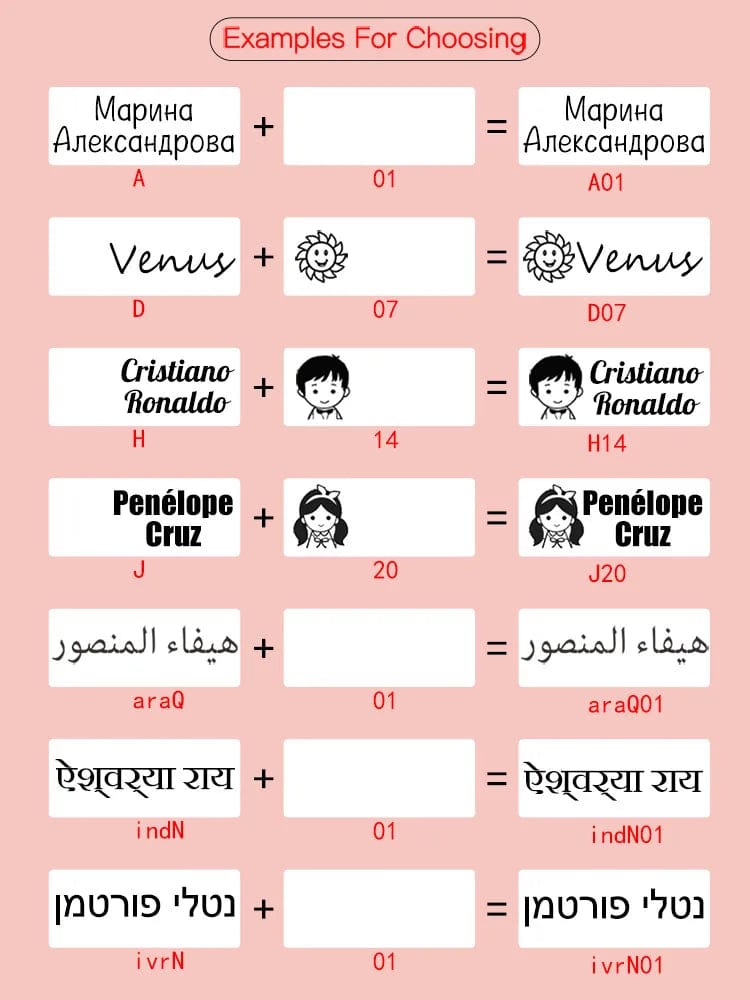 Planet Gates Custom-Made Stamp Baby Boys Girls DIY Toys For Children Customized Sticker Name Seal Student Clothes Chapter No Fade Security 01