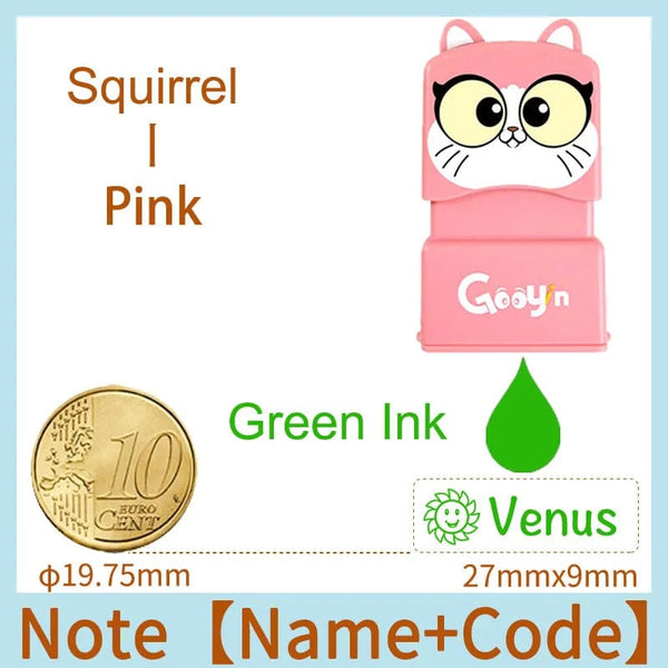 Planet Gates Custom-Made Stamp Baby Boys Girls DIY Toys For Children Customized Sticker Name Seal Student Clothes Chapter No Fade Security 01