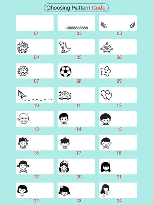 Planet Gates Custom-Made Stamp Baby Boys Girls DIY Toys For Children Customized Sticker Name Seal Student Clothes Chapter No Fade Security 01