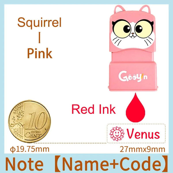 Planet Gates Custom-Made Stamp Baby Boys Girls DIY Toys For Children Customized Sticker Name Seal Student Clothes Chapter No Fade Security 01