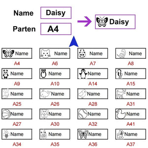 Planet Gates Custom-made Stamp Cute Cartoon Children Seal Students Large Size Washed Non - Fading Fabric And Textile Clothes Chapter