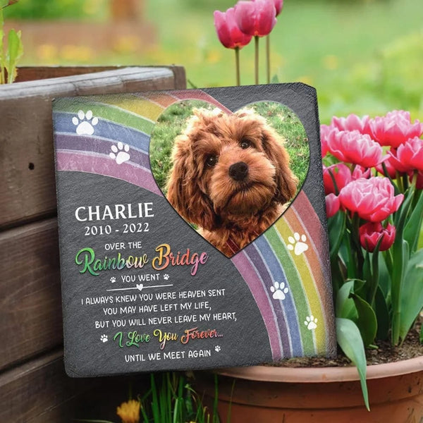 Planet Gates Custom Pet Grave Stones Personalized Pet Memorial Stones Cat and Dog Souvenir Pet Loss Tombstone Add Photo And Text Dropshipping