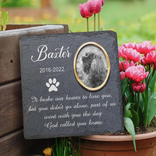Planet Gates Custom Pet Grave Stones Personalized Pet Memorial Stones Cat and Dog Souvenir Pet Loss Tombstone Add Photo And Text Dropshipping