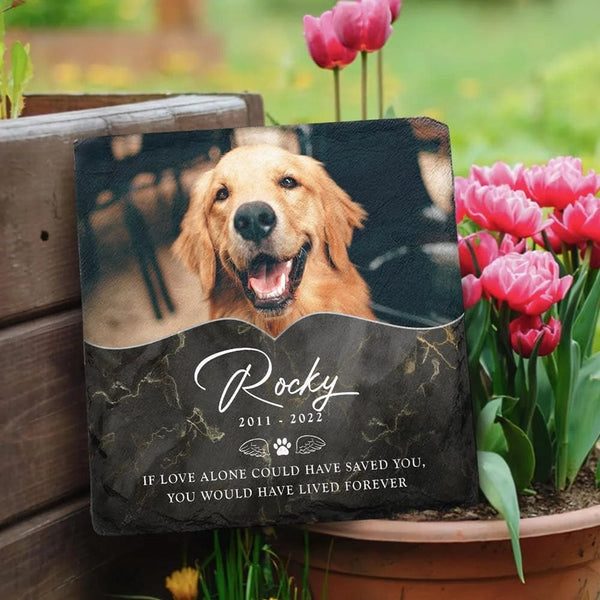Planet Gates Custom Pet Grave Stones Personalized Pet Memorial Stones Cat and Dog Souvenir Pet Loss Tombstone Add Photo And Text Dropshipping