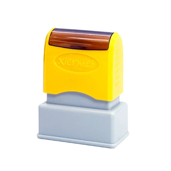 Planet Gates Custom Teacher Name Ink Stamp Signature Calligraphy Selfing-Inking Personalized Letter Stamp For School Student Child Cloths