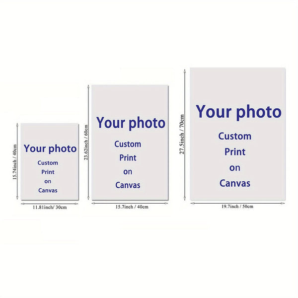 Planet Gates Customizable Unframed Poster Personalized Photo on Canvas Ideal Gift for Bedroom Living Room Corridor Wall Art Winter Decor Room Decoration