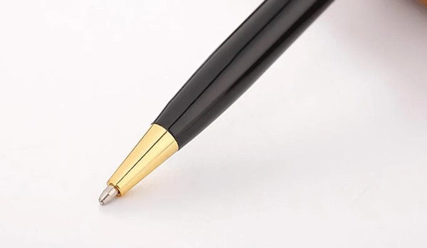 Planet Gates Customize Gold Color Text Ballpoint Pen Carving Metal Stationery Supplies School Office Accessories Writing Teacher 2024 Cheap