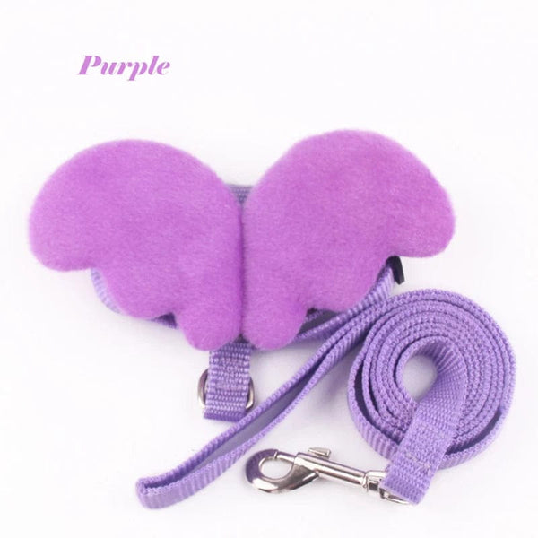 Planet Gates Cute Angel Wing Pet Rabbit Harness and Leash for Cats Rabbits Personalized Rabbit Harnesses Bunny Accessories Hamster Clothes
