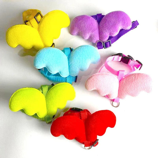 Planet Gates Cute Angel Wing Pet Rabbit Harness and Leash for Cats Rabbits Personalized Rabbit Harnesses Bunny Accessories Hamster Clothes