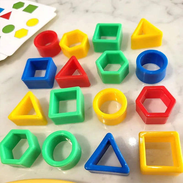 Planet Gates Cute Bear Children Geometric Shape Color Matching Puzzle Baby Montessori Educational Learning Toys Kids Interactive Battle Game