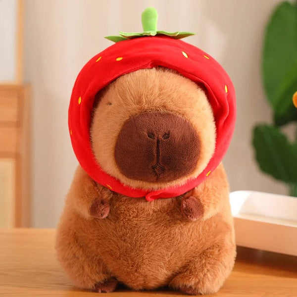 Planet Gates Cute Capybara Plush Toy Stuffed Animals Capybara with Turtle Backpack Soft Doll Kids Toys Birthday Christmas Gift
