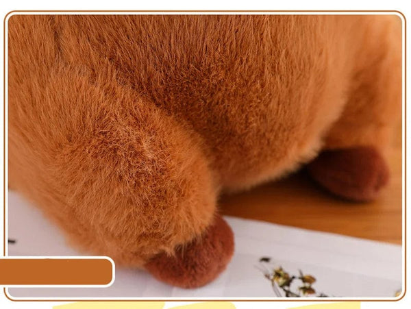 Planet Gates Cute Capybara Plush Toy Stuffed Animals Capybara with Turtle Backpack Soft Doll Kids Toys Birthday Christmas Gift