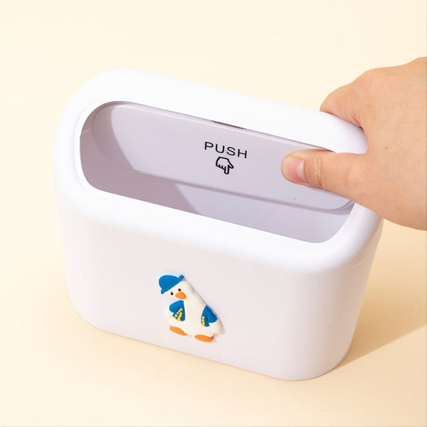 Planet Gates Cute Cartoon Car Trash Can With Flip-top Lid - Keep Your Car Clean And Tidy!