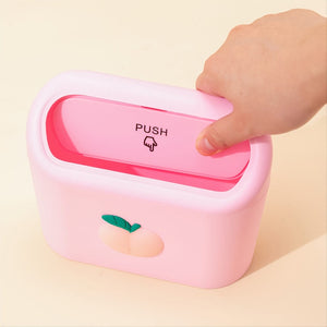 Planet Gates Cute Cartoon Car Trash Can With Flip-top Lid - Keep Your Car Clean And Tidy!