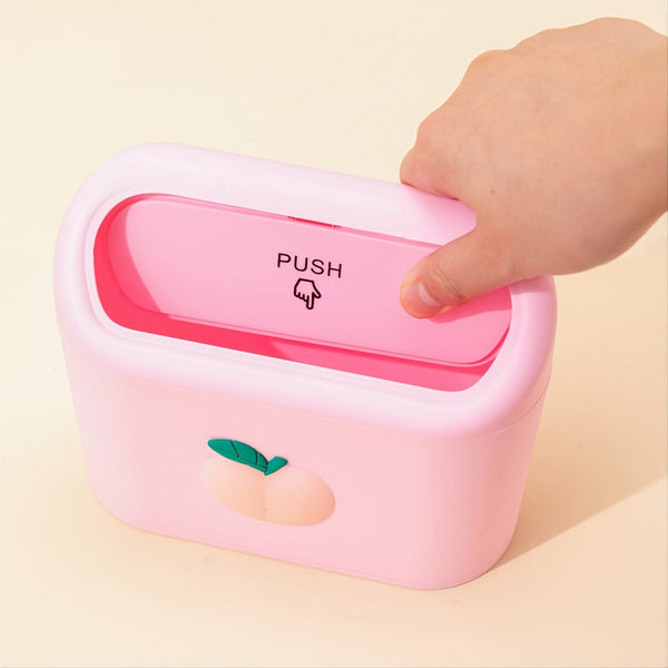 Planet Gates Cute Cartoon Car Trash Can With Flip-top Lid - Keep Your Car Clean And Tidy!