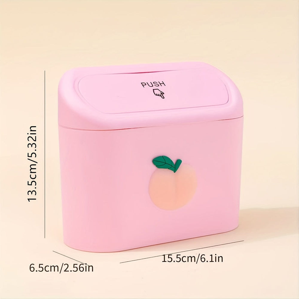 Planet Gates Cute Cartoon Car Trash Can With Flip-top Lid - Keep Your Car Clean And Tidy!