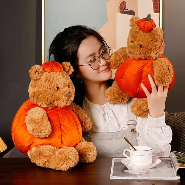 Planet Gates Cute Cartoon Holiday Plush Toy Pumpkin Bear Rabbit Pig Chick Doll Pillow Accompanies Decompression Toy Birthday Halloween Gift