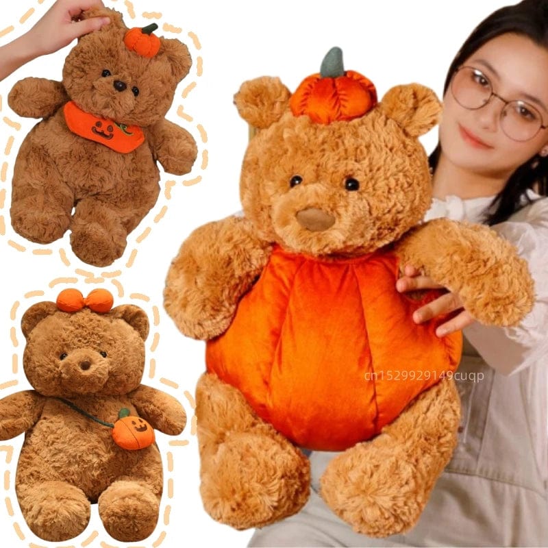 Planet Gates Cute Cartoon Holiday Plush Toy Pumpkin Bear Rabbit Pig Chick Doll Pillow Accompanies Decompression Toy Birthday Halloween Gift