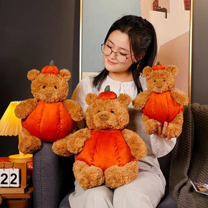 Planet Gates Cute Cartoon Holiday Plush Toy Pumpkin Bear Rabbit Pig Chick Doll Pillow Accompanies Decompression Toy Birthday Halloween Gift